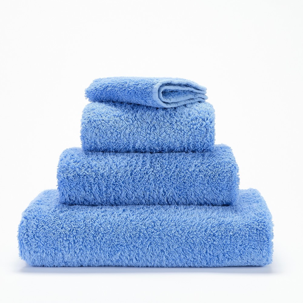 Super Pile Plain Bathroom Towels by Designer Abyss & Habidecor 364 in Regata